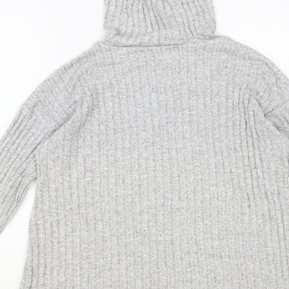 George Womens Grey Viscose Pullover Hoodie Size S Pullover