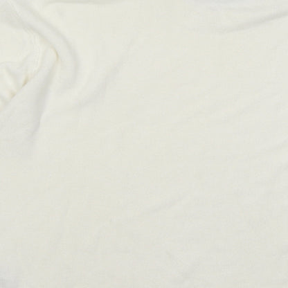 Next Womens Ivory Round Neck Cotton Pullover Jumper Size M