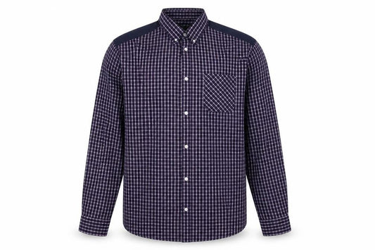 Twisted Soul Mens Blue Plaid Cotton Button-Up Size 2XL Collared Button