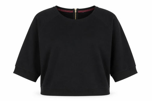 New Look Womens Black Polyester Pullover Sweatshirt Size 16 Zip