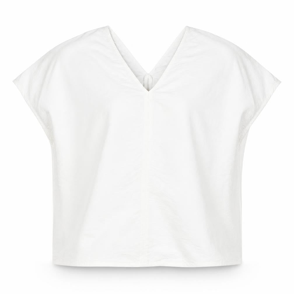 Primark Womens White Polyester Basic Blouse Size 6 V-Neck