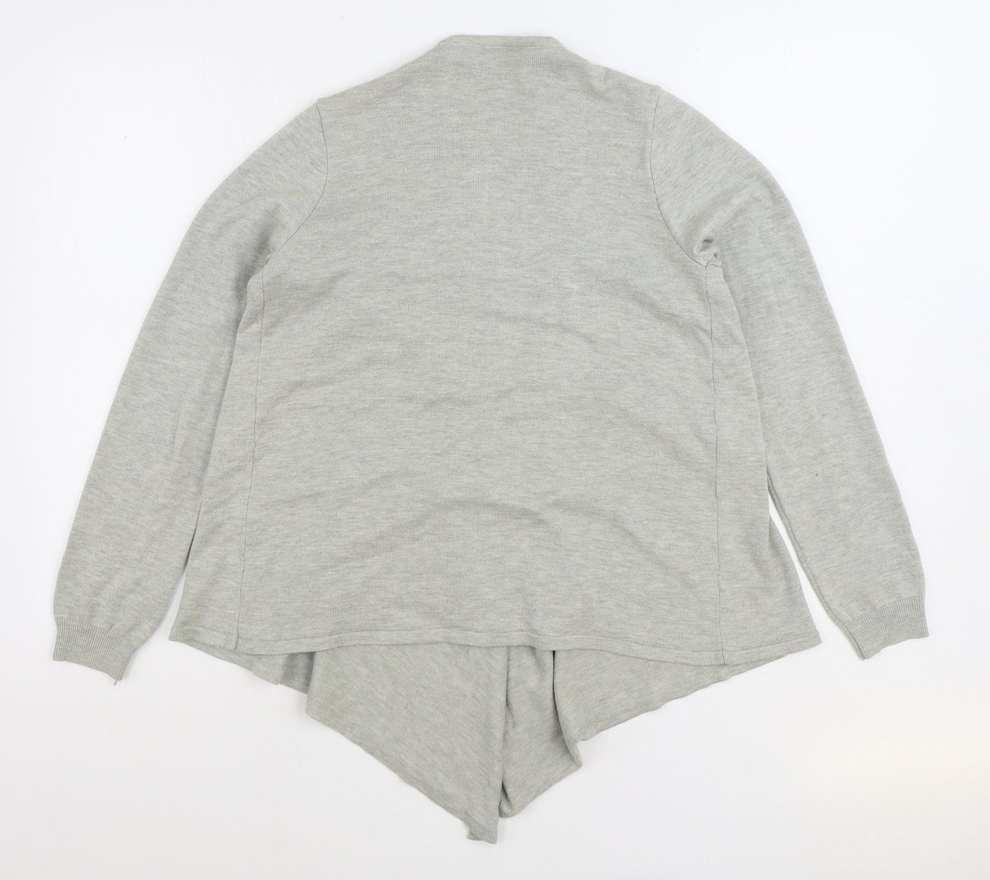 Very Womens Grey V-Neck Acrylic Cardigan Jumper Size 8