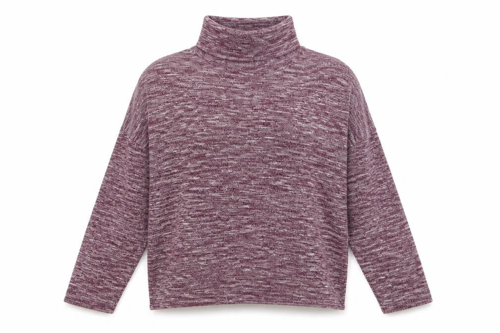 Primark Womens Purple Roll Neck Polyester Pullover Jumper Size 10