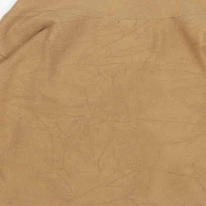 River Island Womens Beige Boat Neck Striped Viscose Pullover Jumper Size 10