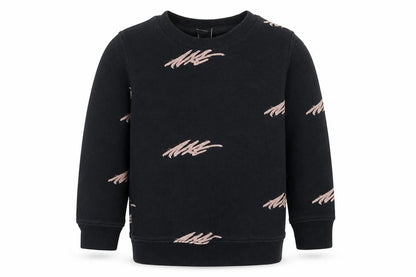 Next Girls Black Geometric Cotton Pullover Sweatshirt Size 3 Years Pullover