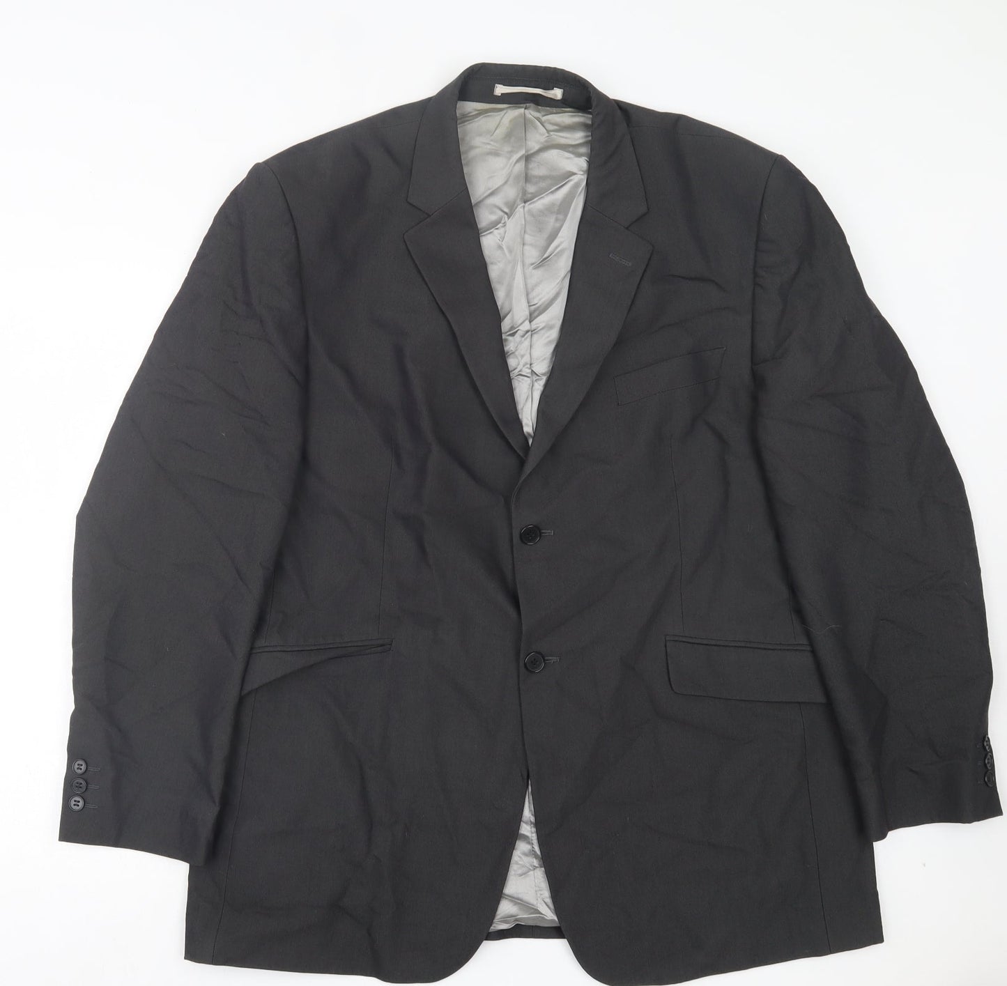 Burton Mens Grey Polyacrylate Fibre Jacket Suit Jacket Size 44