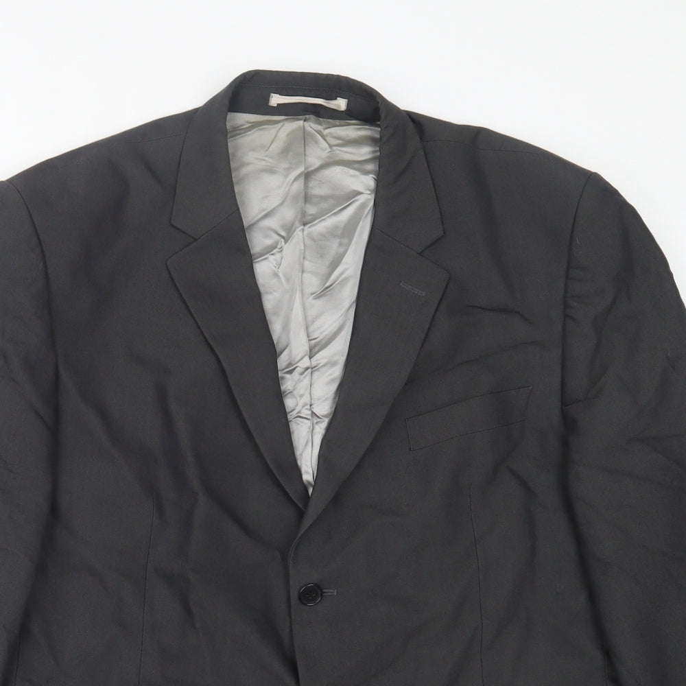 Burton Mens Grey Polyacrylate Fibre Jacket Suit Jacket Size 44