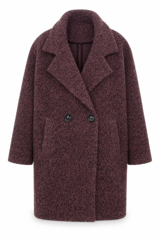 NEXT Womens Purple Overcoat Jacket Size S Button