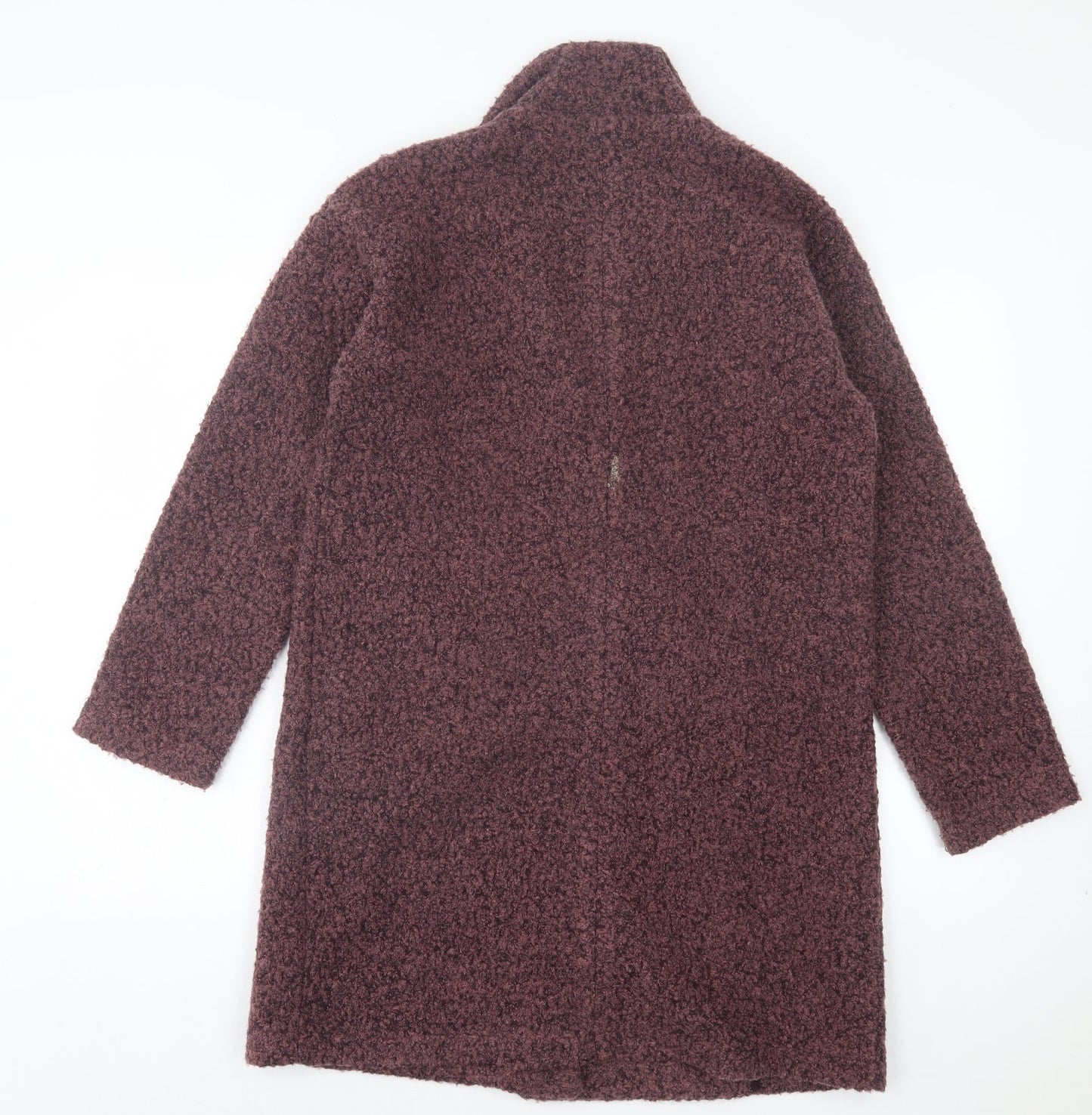 NEXT Womens Purple Overcoat Jacket Size S Button