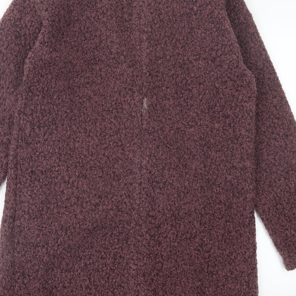NEXT Womens Purple Overcoat Jacket Size S Button