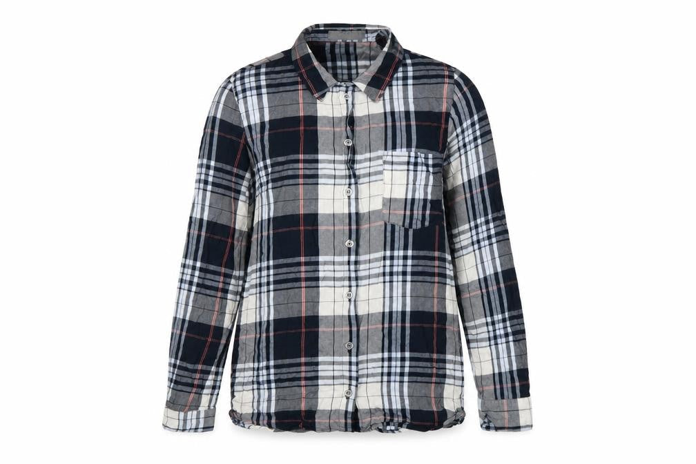 Oasis Womens Multicoloured Plaid Viscose Basic Button-Up Size 8 Collared