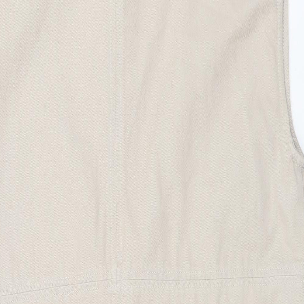 Noisy may Womens Beige Gilet Blazer Size XS Button