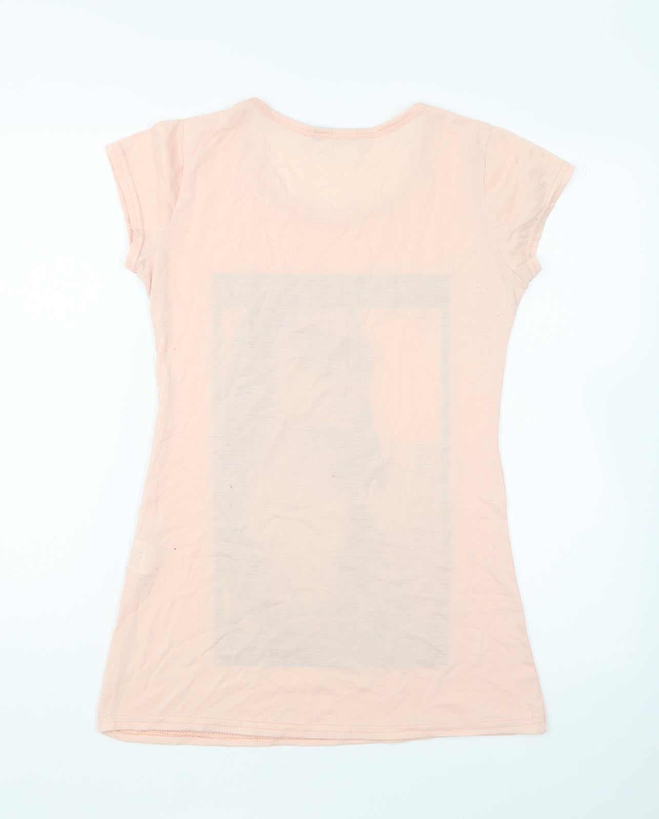 Quiz Womens Pink Cotton Basic T-Shirt Size 12 Round Neck - Freedom Is The Way Forward