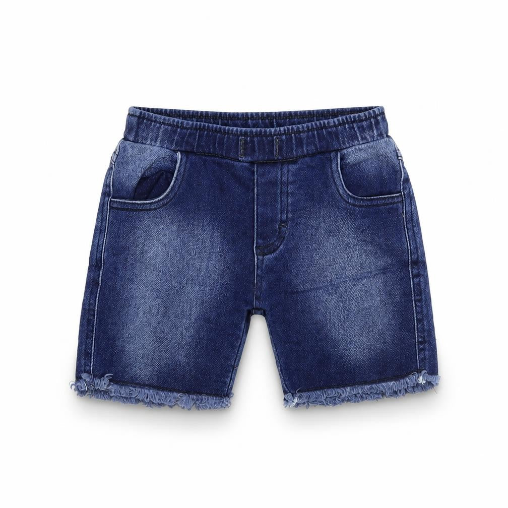 Pulla Bulla Boys Blue Cotton Chino Shorts Size 3 Years Regular