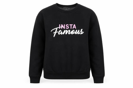 Primark Womens Black Polyester Pullover Sweatshirt Size XS - Insta Famous