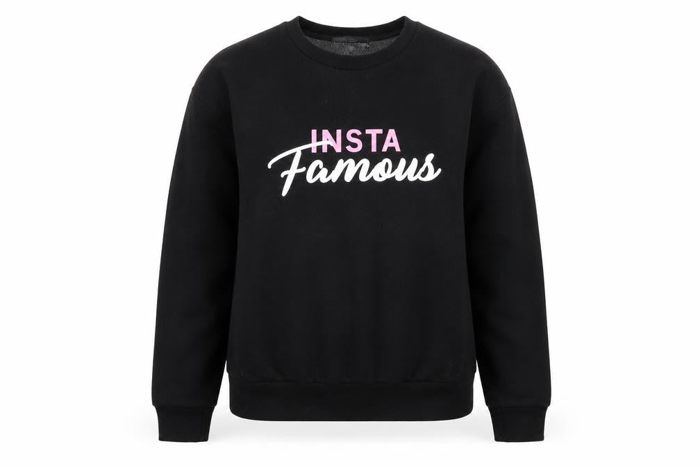 Primark Womens Black Polyester Pullover Sweatshirt Size XS - Insta Famous