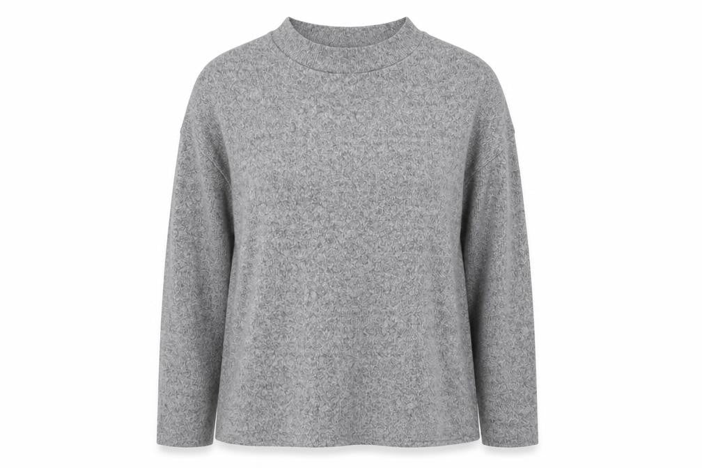 F&F Womens Grey Round Neck Polyester Pullover Jumper Size M