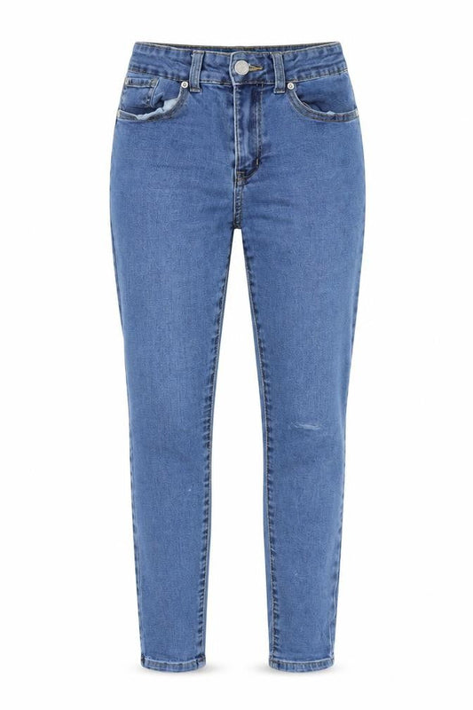 Denim & Co. Womens Blue Cotton Skinny Jeans Size 8 L27 in Regular Button