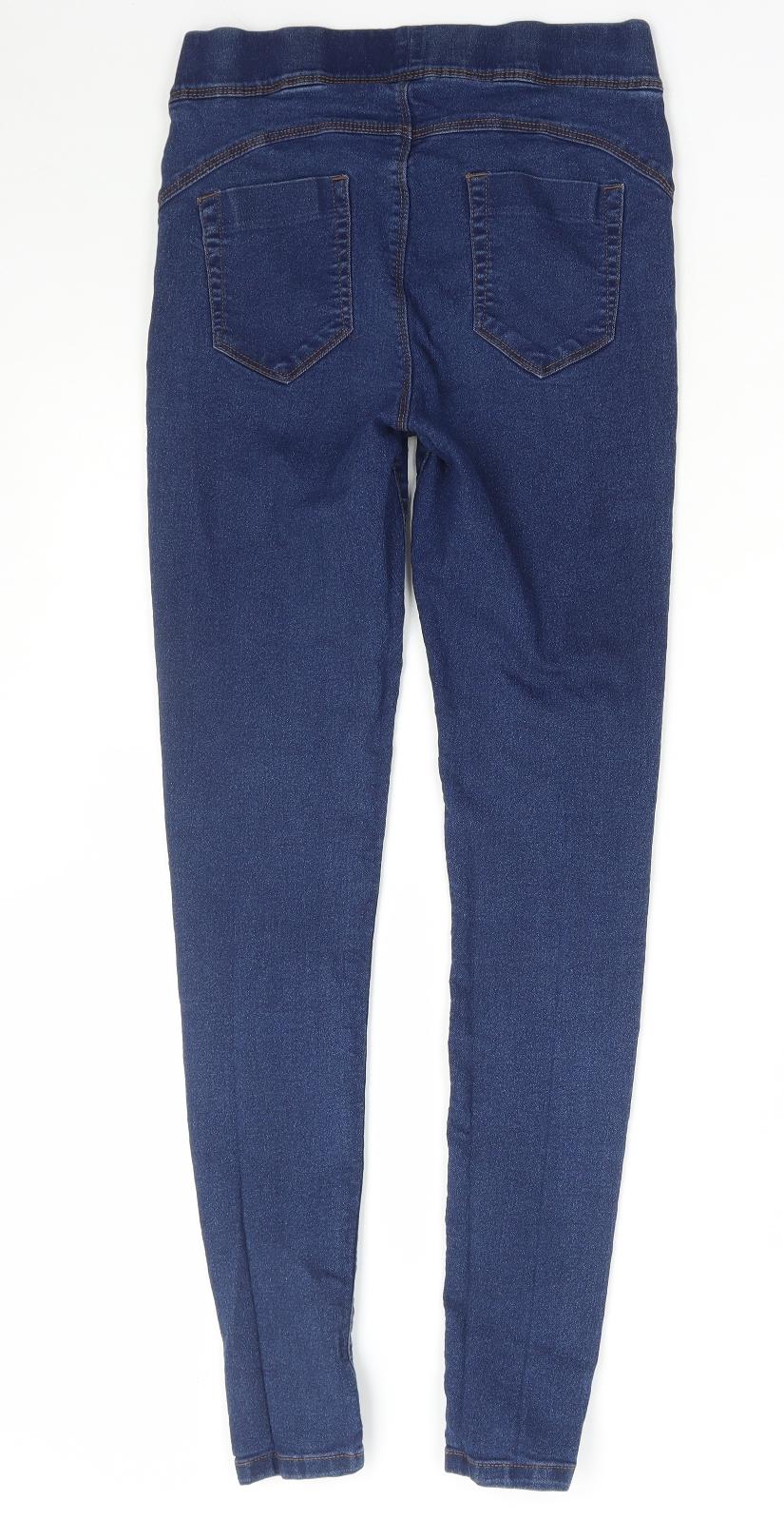 Preworn Womens Blue Cotton Jegging Jeans Size 26 in L28 in Regular