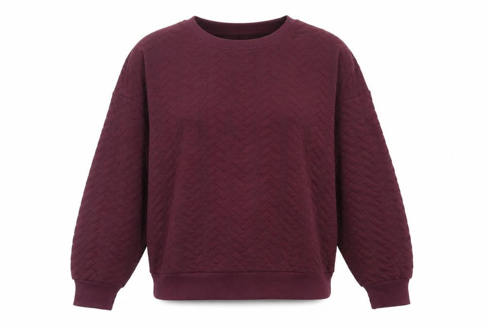 Pep&Co Womens Purple Polyester Pullover Sweatshirt Size M Pullover