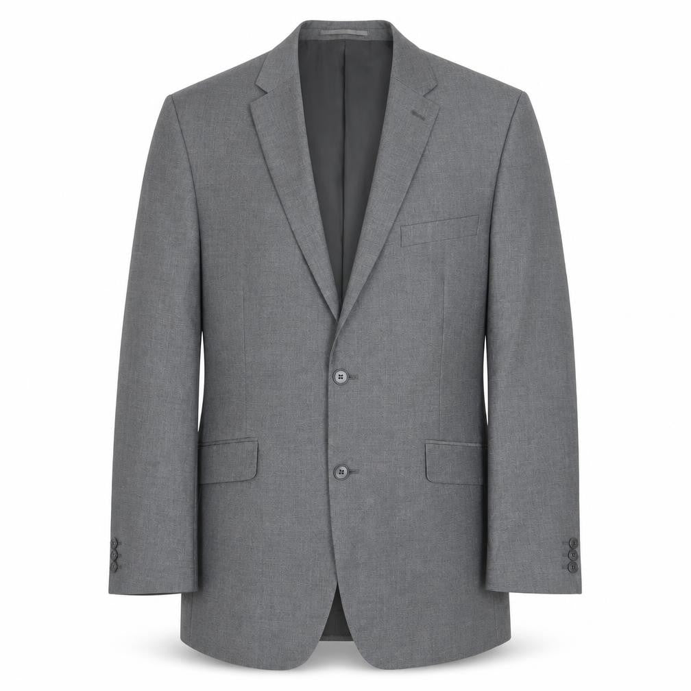 Occasions Mens Grey Polyester Jacket Suit Jacket Size 42