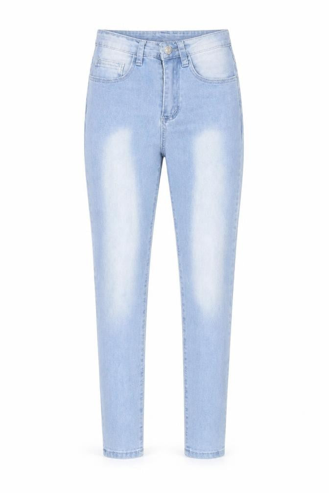 SHEIN Womens Blue Cotton Skinny Jeans Size 2XS L28 in Regular Button