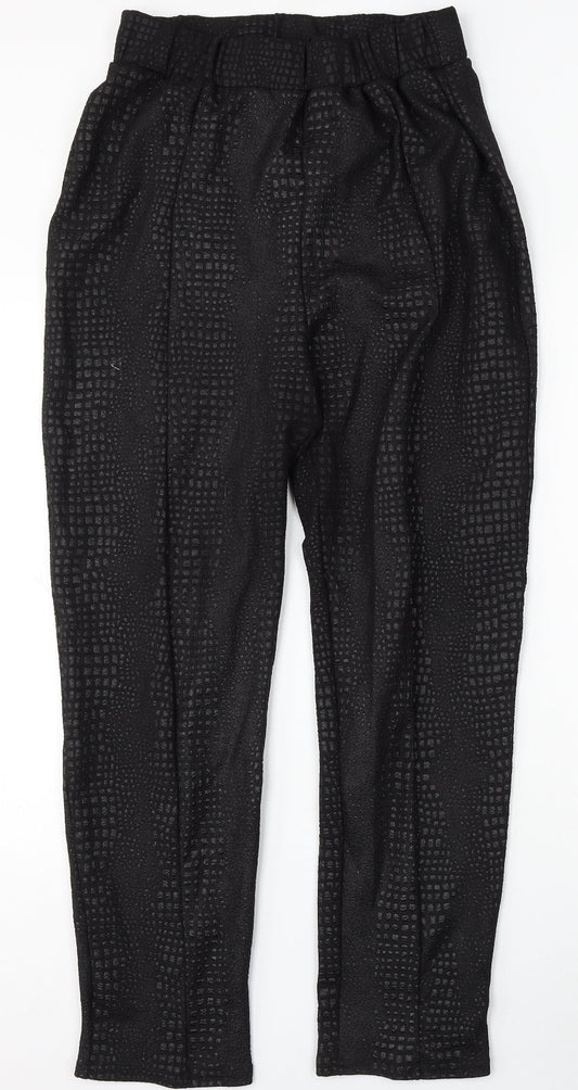 I SAW IT FIRST Womens Black Polyester Trousers Size 16 L30 in Regular