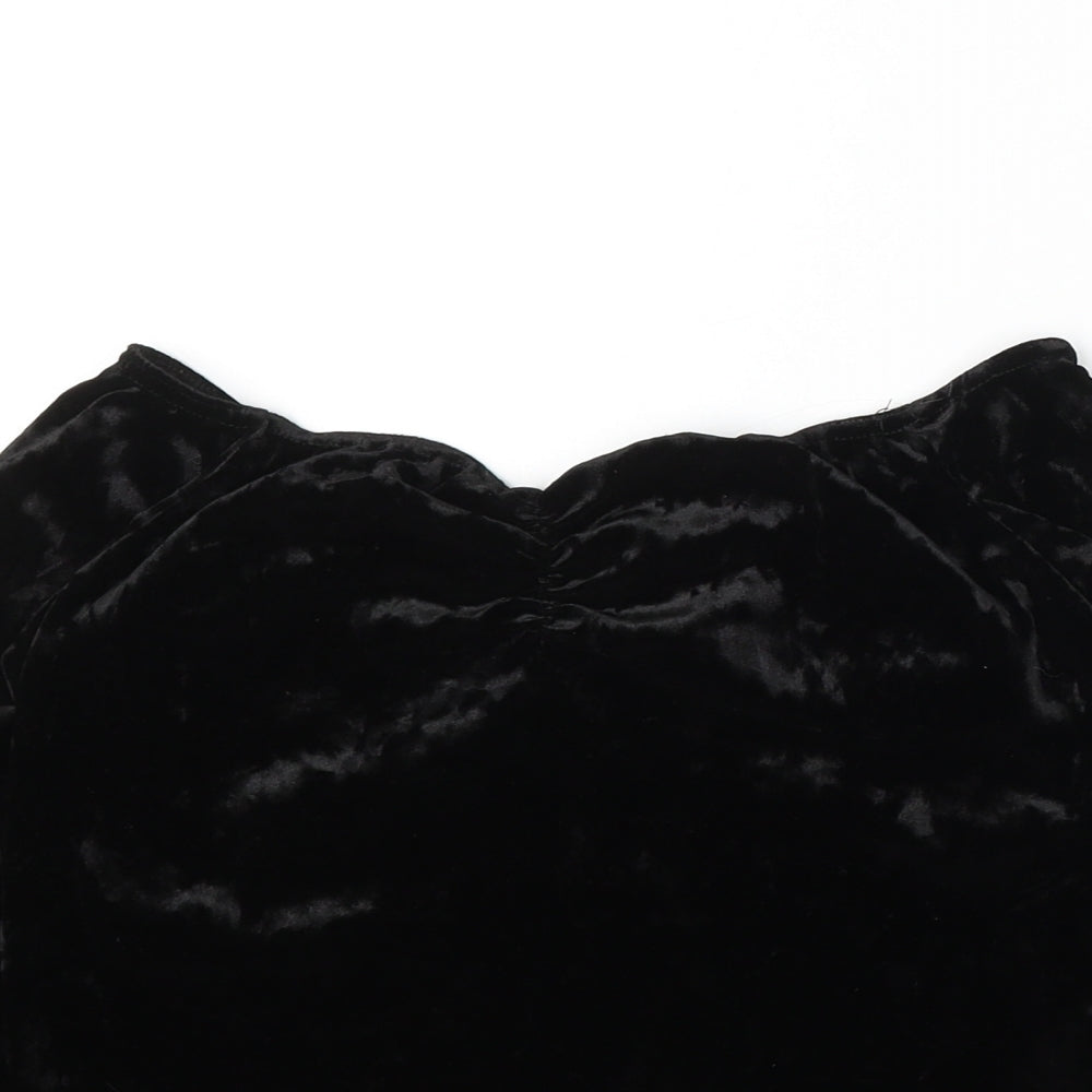 New Look Womens Black Round Neck Polyester Pullover Jumper Size 14