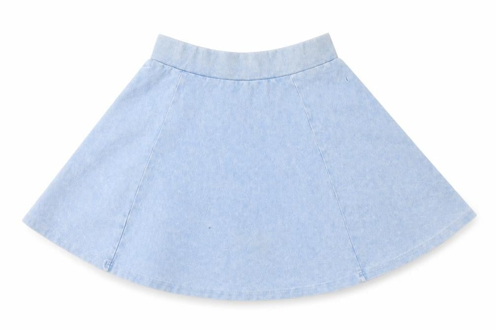 915 Generation Girls Blue Cotton Skater Skirt Size 12-13 Years Regular