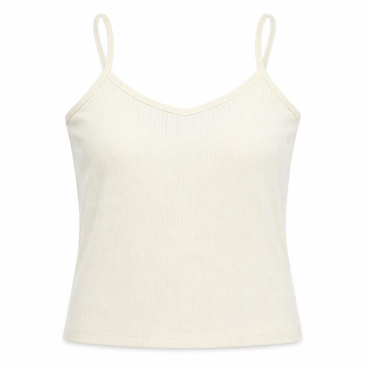 Trendy Touch Womens Ivory Cotton Camisole T-Shirt Size S Scoop Neck
