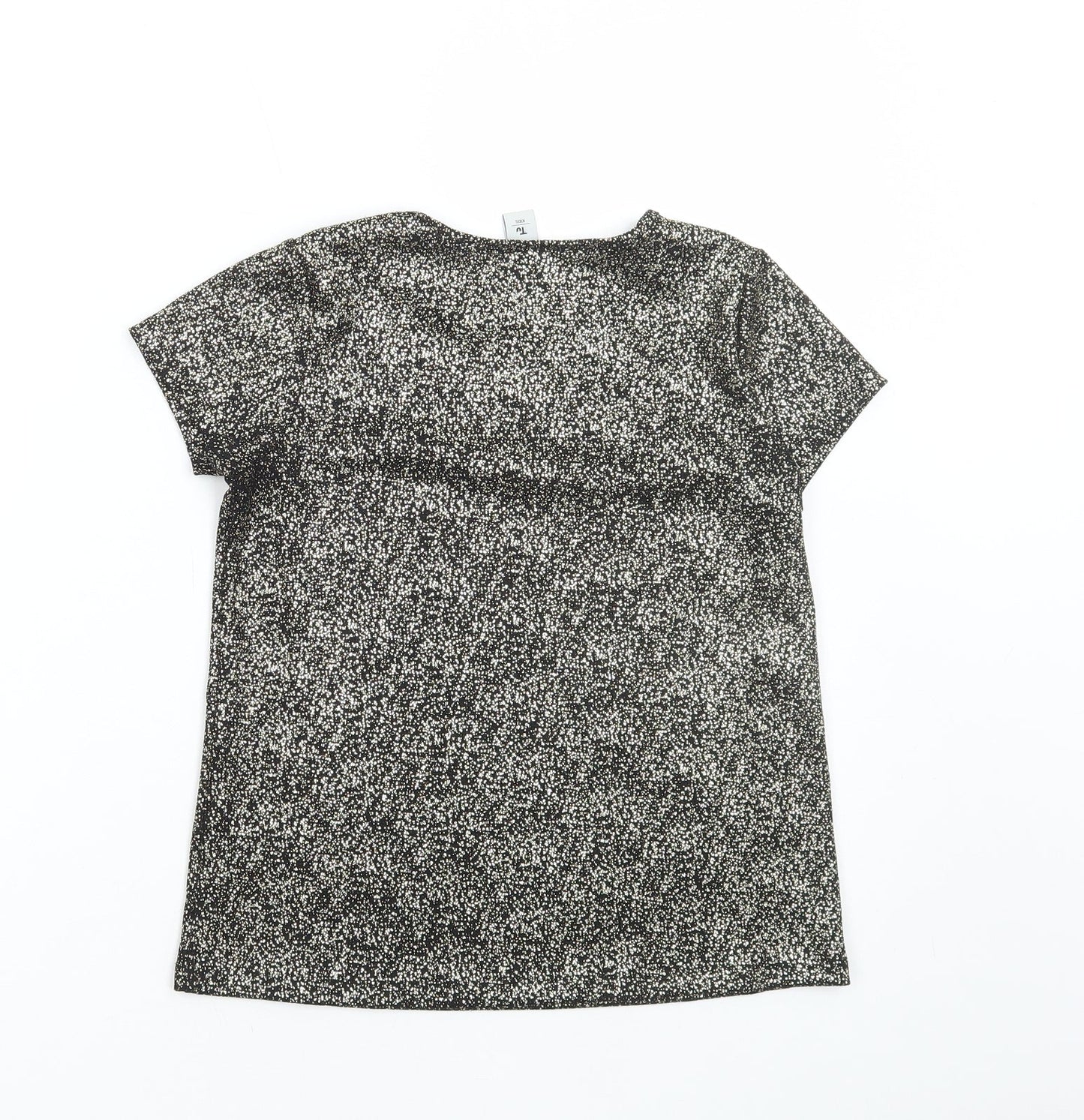 TU Girls Gold Polyester Basic T-Shirt Size 10 Years Round Neck Pullover