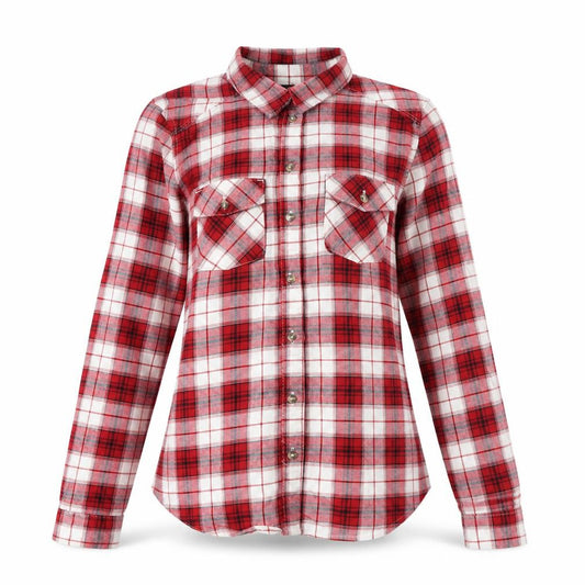 H&M Womens Red Plaid Cotton Basic Button-Up Size S Collared