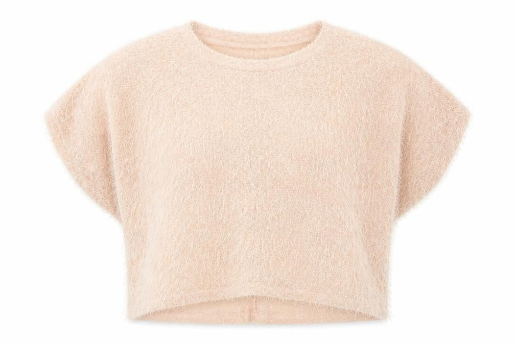 Cameo Rose Womens Pink Polyester Basic T-Shirt Size L Round Neck