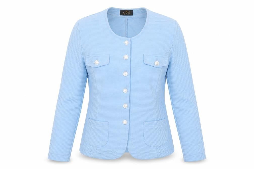 Eugenia Kim Womens Blue Jacket Size 14 Button