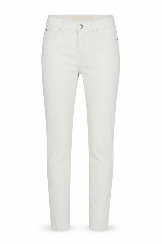 Denim & Co. Womens White Cotton Skinny Jeans Size 8 L28 in Regular Button