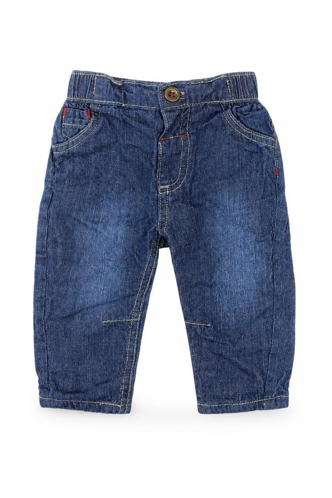 Dunnes Stores Boys Blue Cotton Cargo Trousers Size 3-6 Months Button