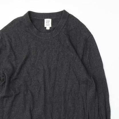 Gap Womens Grey Round Neck Acrylic Pullover Jumper Size S