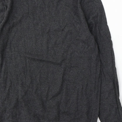 Gap Womens Grey Round Neck Acrylic Pullover Jumper Size S