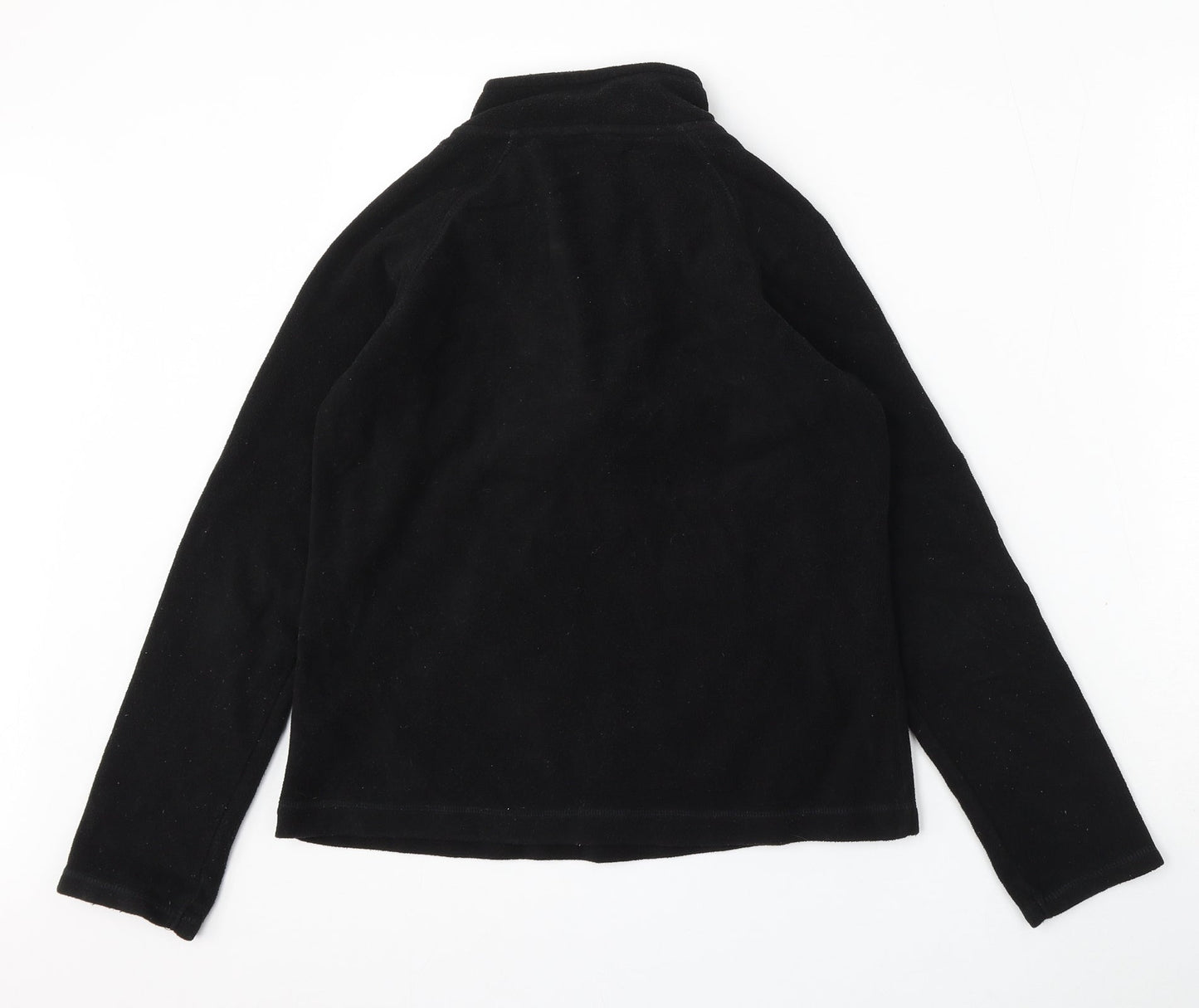 Dunnes Stores Womens Black Polyester Pullover Sweatshirt Size 8 Zip