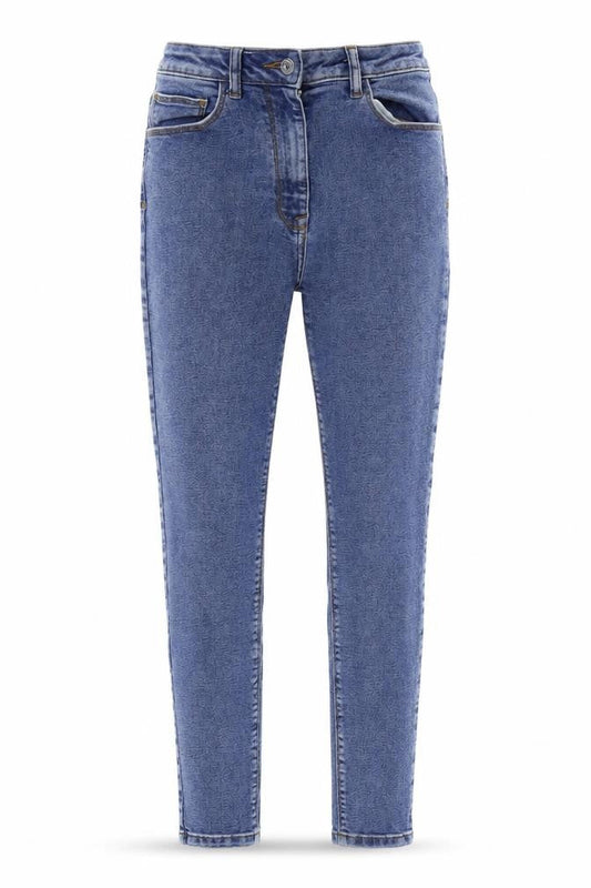 COLLUSION Womens Blue Cotton Skinny Jeans Size 28 in L30 in Regular Button