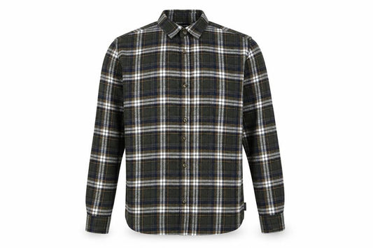 Only & Sons Mens Green Plaid Cotton Button-Up Size S Collared Button