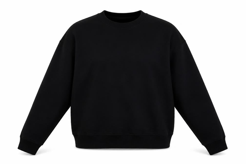 New Look Womens Black Cotton Pullover Sweatshirt Size M Pullover
