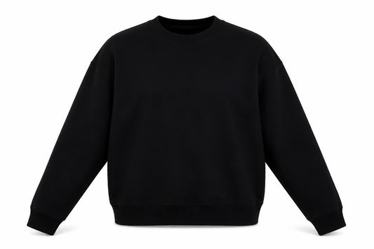 New Look Womens Black Cotton Pullover Sweatshirt Size M Pullover