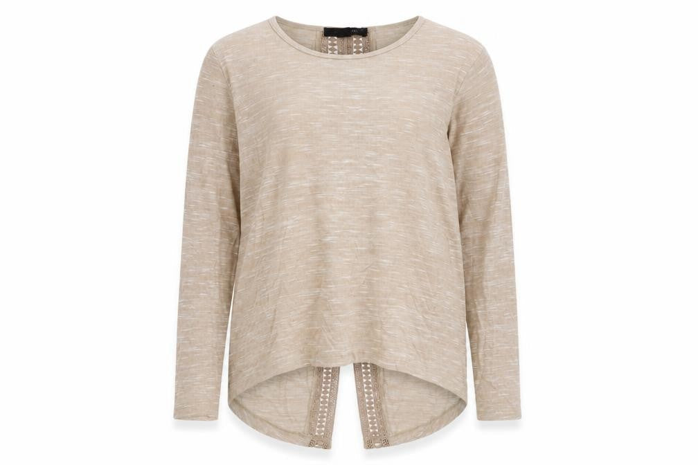 Atmosphere Womens Beige Round Neck Viscose Pullover Jumper Size 10