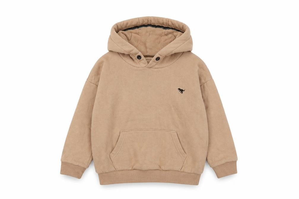 NEXT Girls Beige Cotton Pullover Hoodie Size 5-6 Years Pullover
