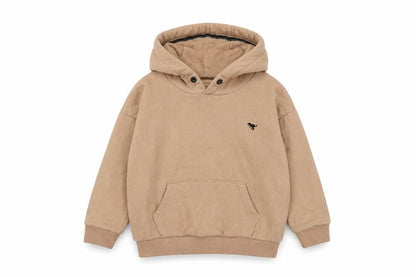 Next Girls Beige Cotton Pullover Hoodie Size 5-6 Years Pullover