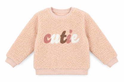 Nutmeg Girls Pink Polyester Pullover Sweatshirt Size 2 Years Pullover - Cutie