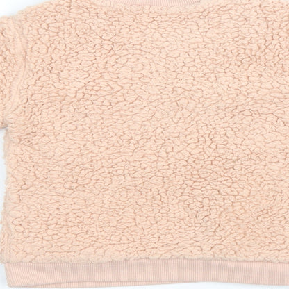 Nutmeg Girls Pink Polyester Pullover Sweatshirt Size 2 Years Pullover - Cutie
