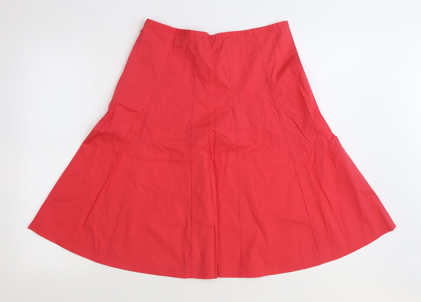 MK One Womens Pink Cotton A-Line Skirt Size 12 Zip