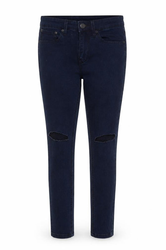 Pull&Bear Womens Blue Acrylic Skinny Jeans Size 8 L29 in Regular Button